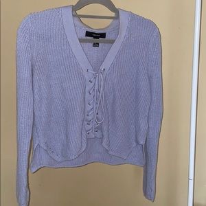 Lilac Cropped Sweater